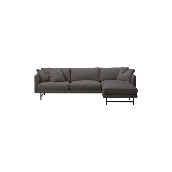 FF5625 Calmo 3 pers. sofa chaise, mørkegrå/sort FF5625 Calmo 3 pers. sofa chaise, mørkegrå/sort, Fredericia Furniture