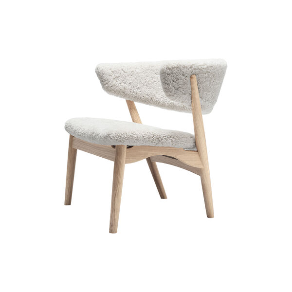 Sibast No 7 loungestol, white oiled oak/moonlight Sibast No 7 loungestol, white oiled oak/moonlight, Sibast Furniture