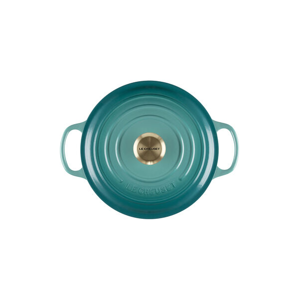 Signature rund gryde &Oslash; 24 cm, bleu riviera, Le Creuset