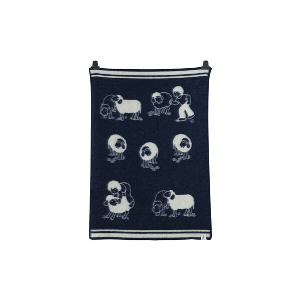 SAU Half Size Throw, blue, R&oslash;ros Tweed