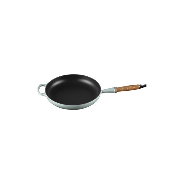 Signature st&oslash;bejern stegepande med tr&aelig;h&aring;ndtag &Oslash; 28 cm, sea salt, Le Creuset