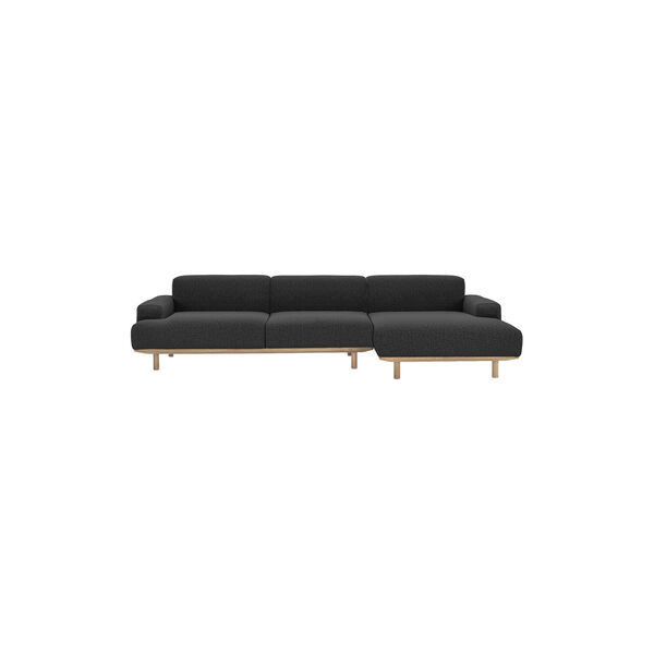 Reason 2-pers. sofa med chaiselong, Crush 130, Bruunmunch Furniture