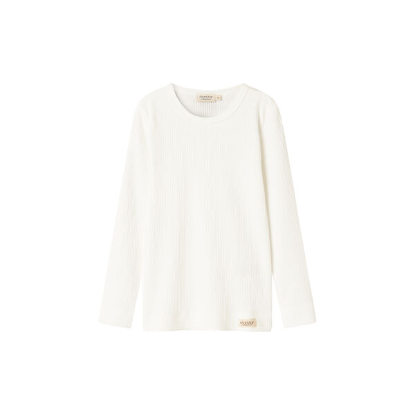 Plain Tee LS T-shirt, gentle white, MarMar Copenhagen