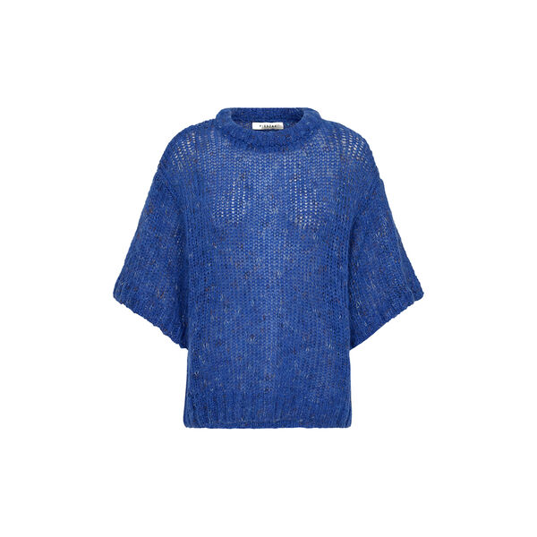 PD-Maggie SS Knit, queen blue melange, Pieszak