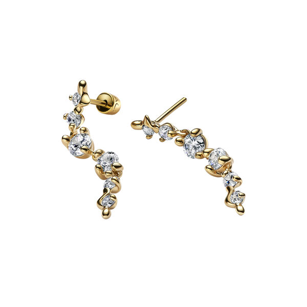 Arctic Earring Medium, gold, Maria Black