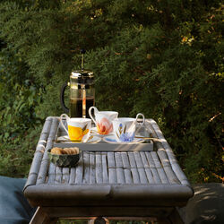 Flora h&oslash;jhankskop med underkop kornblomst 27 cl, Royal Copenhagen