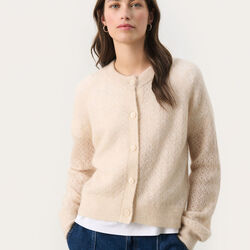 ThoraPW Cardigan, french oak melange ThoraPW Cardigan, french oak melange, Part Two