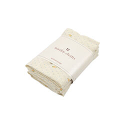 3 Pack Muslin Cloth, lemon dot, Konges Sl&oslash;jd