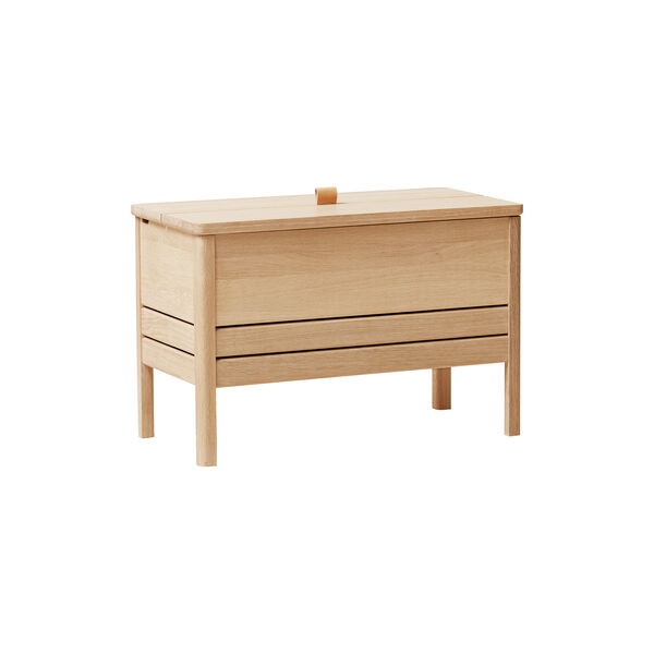 A Line Storage Bench, white oak, Form & Refine