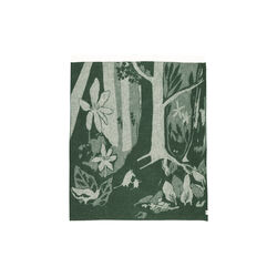 Mumi uldtæppe, grøn, Moomin Arabia