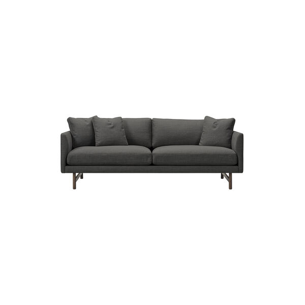 5552 Calmo 95 2 pers. sofa, mørkegrå/røget eg, Fredericia Furniture