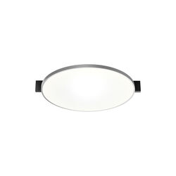 INLAY ROUND C3 loft-/v&aelig;glampe, matt black/satin silver, LIGHT-POINT