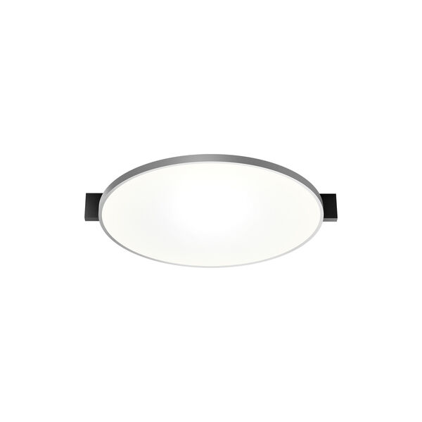 INLAY ROUND C3 loft-/væglampe, matt black/satin silver, LIGHT-POINT