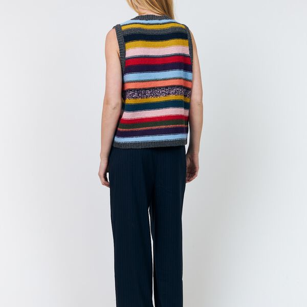 CaitLL Knit Vest SL, multi, Lollys Laundry