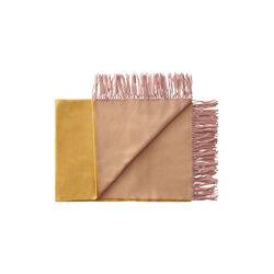 Franja plaid, 01233 pink-yellow Franja plaid, 01233 pink-yellow, Silkeborg Uldspinderi
