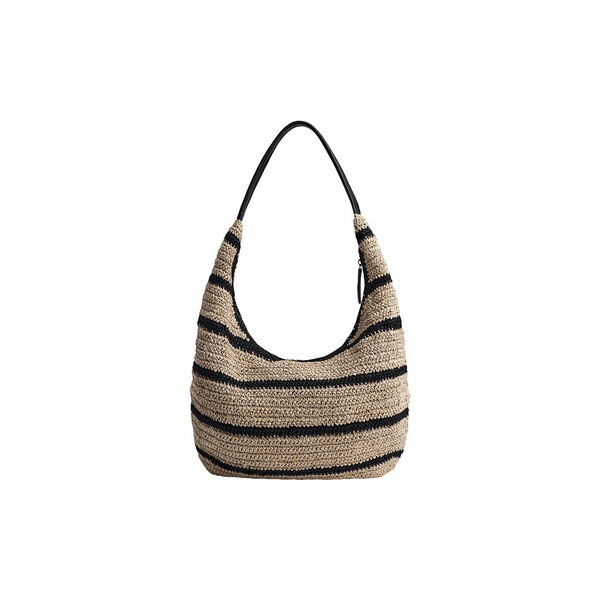 SoleaMBG Bag, Raffia, natural/black mix w/black, Markberg