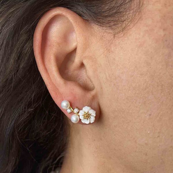 Amina Øreringe, pearl, Nuni Copenhagen