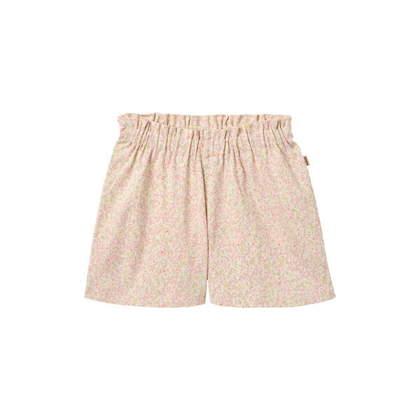 Set T-shirt & Shorts Ally, coral flowers, Wheat