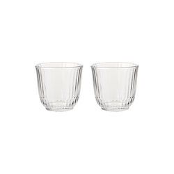 Waves vandglas lav 2 stk., klar, Royal Copenhagen