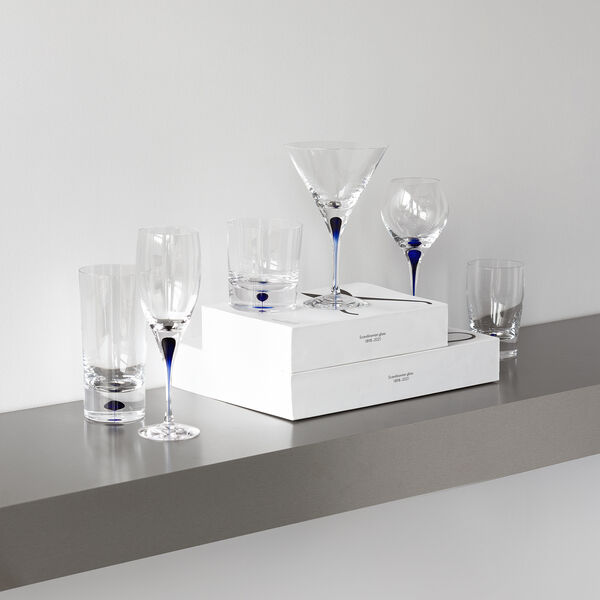 Intermezzo Blue vandglas, Orrefors