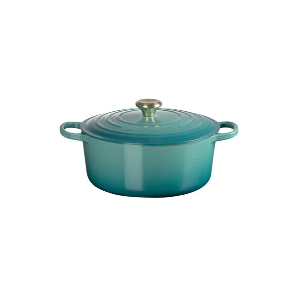 Signature rund gryde &Oslash; 28 cm, bleu riviera, Le Creuset