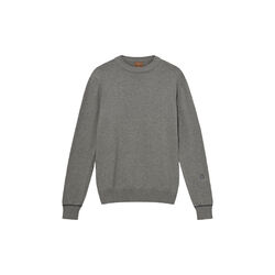 MMGBarella Crew Knit, grey melange, MOS MOSH Gallery