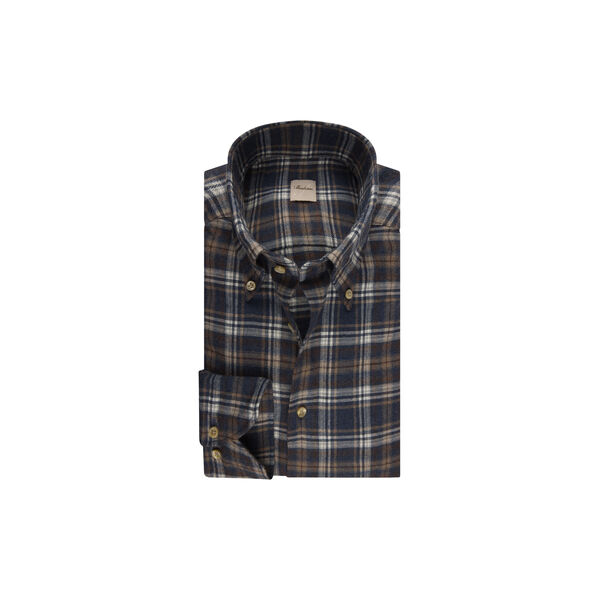 Regular C26 RC Cuff | Navy Check | Skjorte, Stenstr&ouml;ms