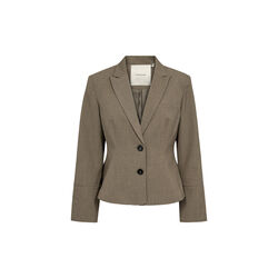 PD-Elina Short Blazer, shadow green melange, Pieszak