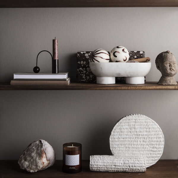 Balance Candle Holder, black brass, Ferm Living