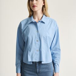 Core cotton skjorte med l&aelig;g, lake blue, BITTE KAI RAND
