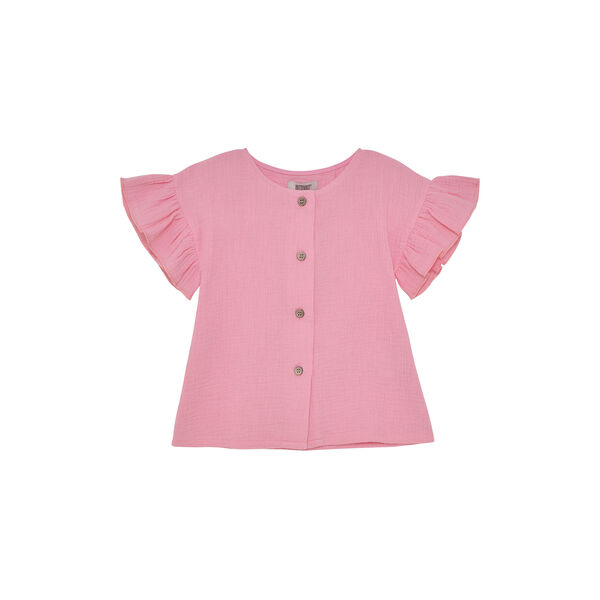 Blouse SS Muslin, plumeria, HUTTEliHUT