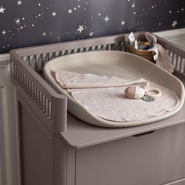 Sebra puslebordet med skuffer, jetty beige, Sebra