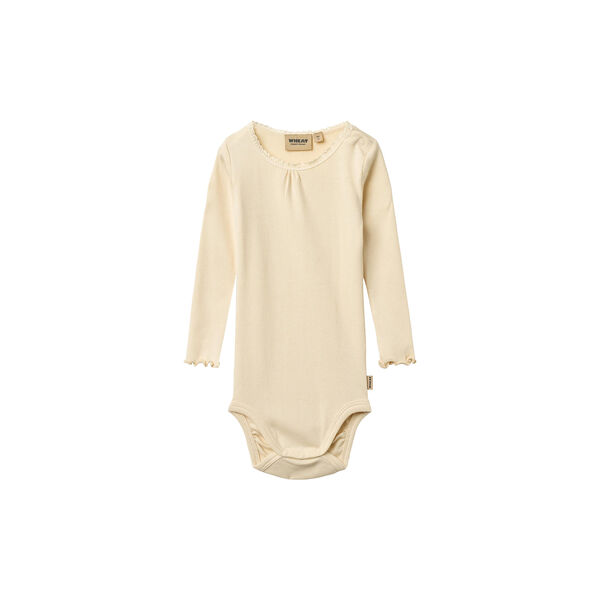 Rib Body L/S Lotta, barely apricot, Wheat
