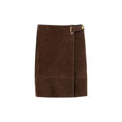 Suede skirt, warm brown Suede skirt, warm brown, Coster Copenhagen