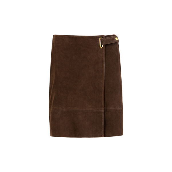 Suede skirt, warm brown Suede skirt, warm brown, Coster Copenhagen