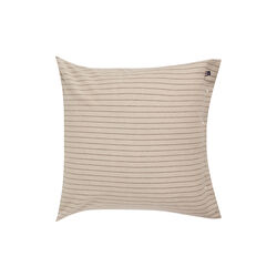Pin Striped Flannel Pillowcase | Fudge/Beige/Fig | Pudebetr&aelig;k, Lexington