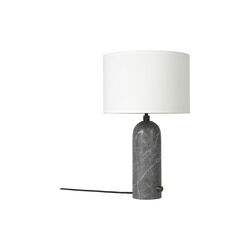 Gravity Table Lamp, grey marble/white, GUBI