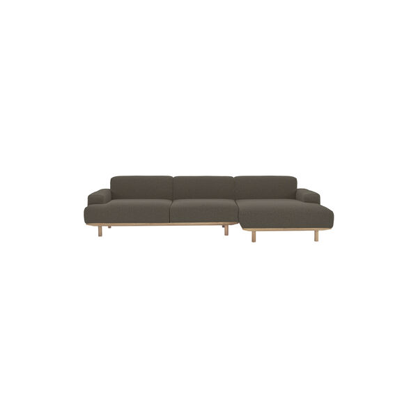 Reason 2-pers. sofa med chaiselong, Crush 040, Bruunmunch Furniture