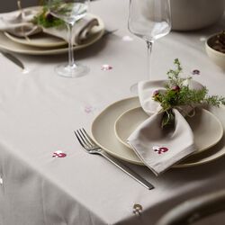 Christmas Hearts Embroidery juledug, rose, Södahl