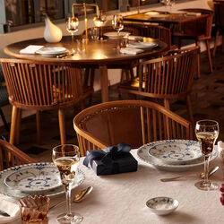 Musselmalet Halvblonde tallerken Ø 19 cm, Royal Copenhagen