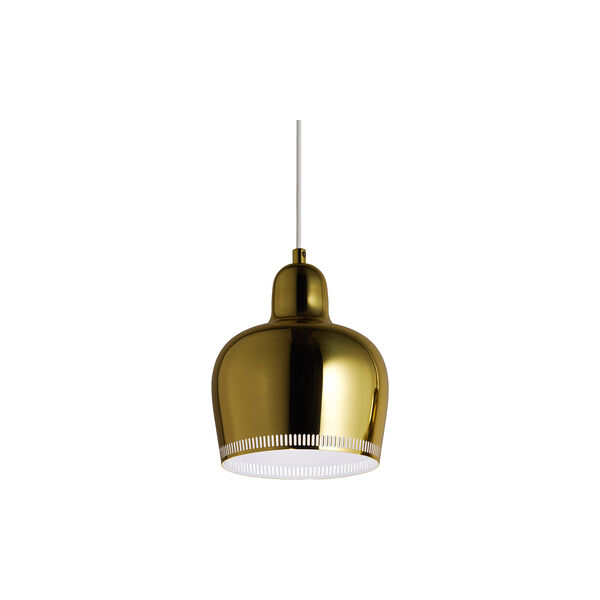 Pendant Light A330S “Golden Bell“, polished brass, Artek