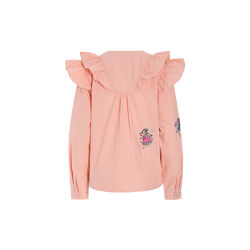 Nola Ruffle Shirt, peach, HUNK&Oslash;N