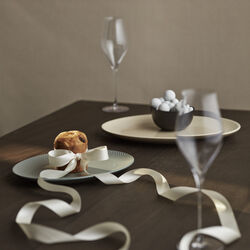 Rhombe Earth Ovalt serveringsfad, marble, Lyngby Porcelæn