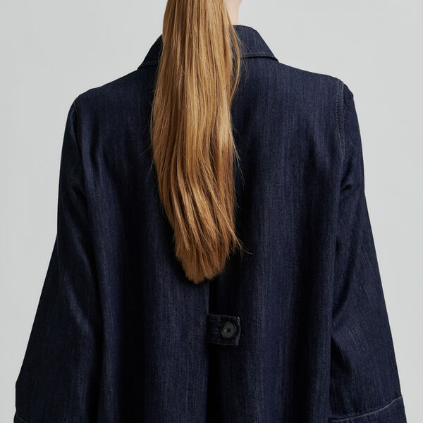 Dera Denim Tunic Dress, dark blue denim, Second Female