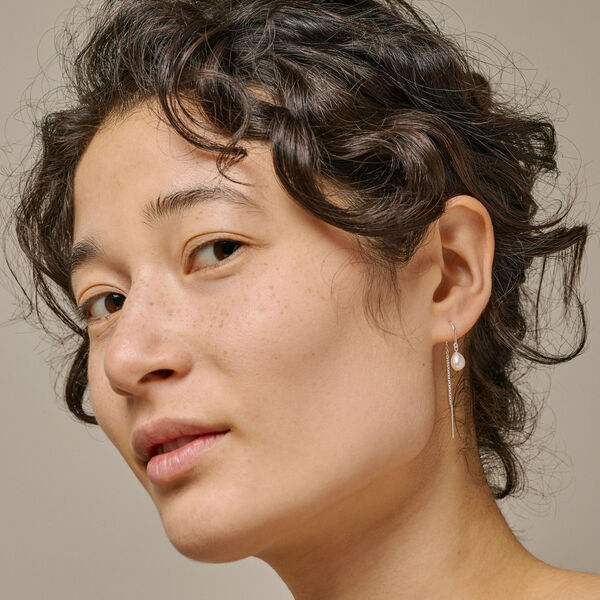 Eleanor øreringe, sølv/perle Eleanor øreringe, sølv/perle, ENAMEL Copenhagen