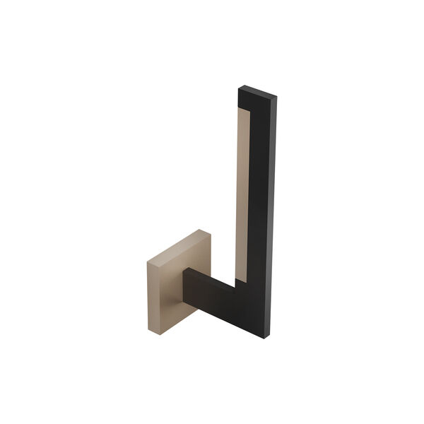 INLAY W2 LINEAR v&aelig;glampe, matt black/satin gold, LIGHT-POINT