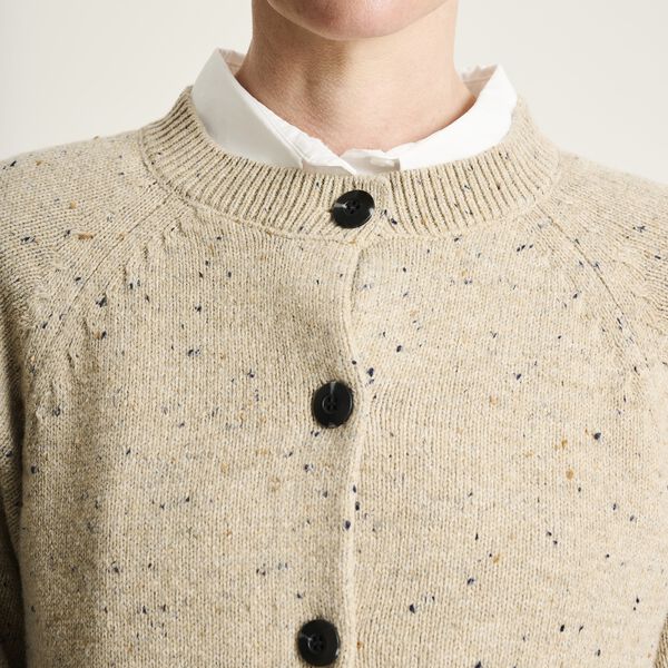 Shinabi cardigan med knapper, stone w sprinkles, BITTE KAI RAND