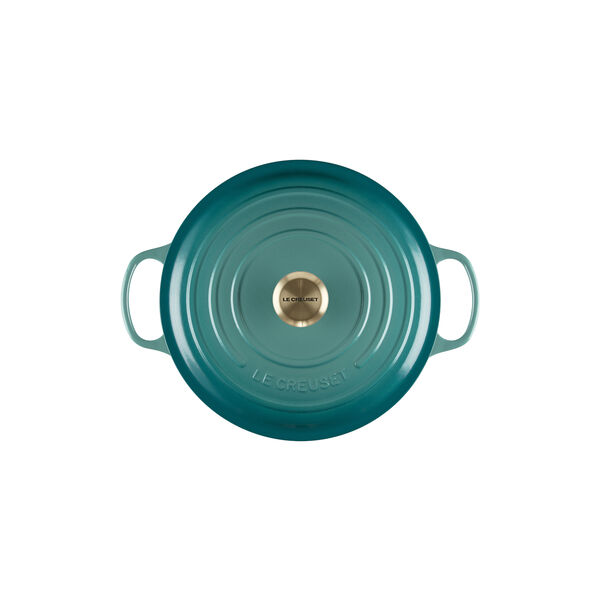Signature rund gryde &Oslash; 28 cm, bleu riviera, Le Creuset