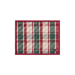 Linen/Cotton Placemat, green/red/beige, Lexington