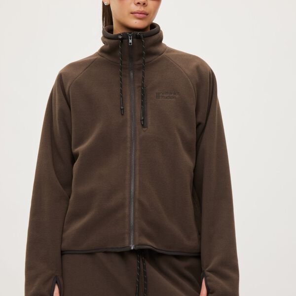 Jacket Polar Fleece Campfire, coffee, Rethinkit